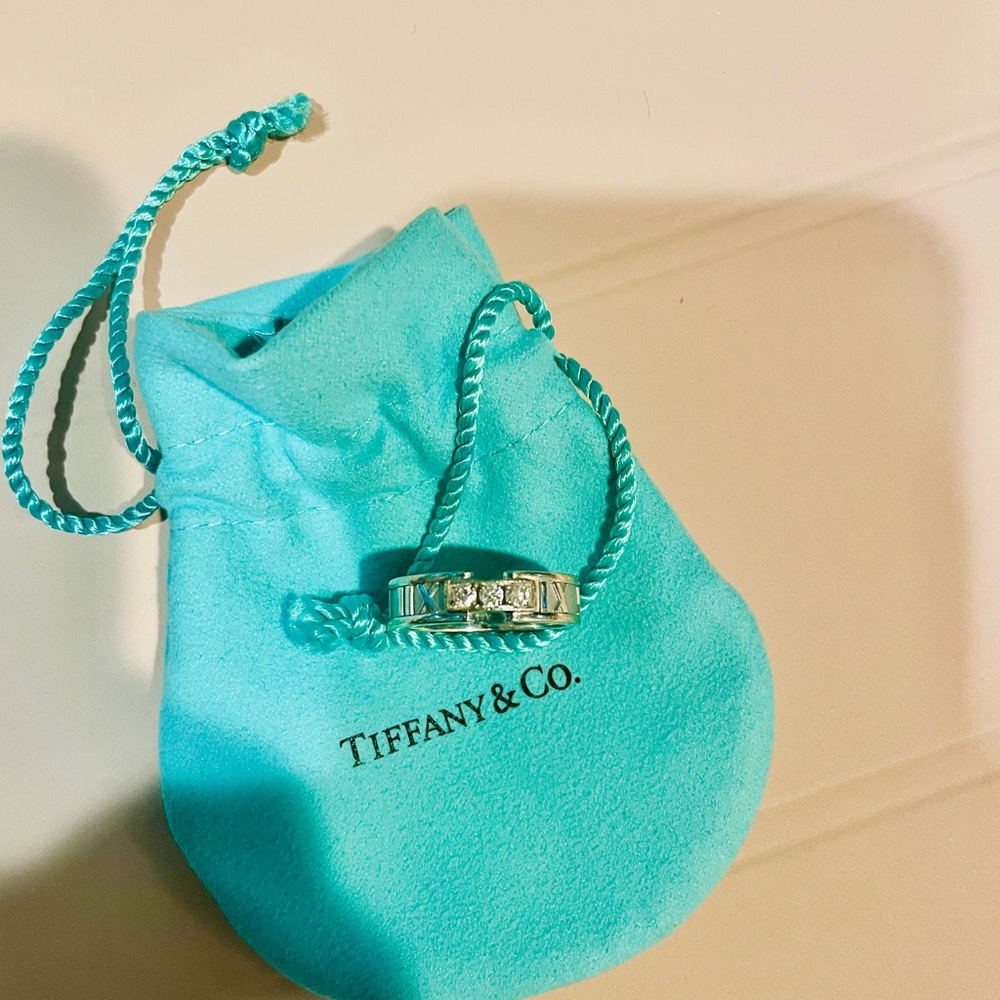 Tiffany & Co. 18K Atlas Diamond Ring